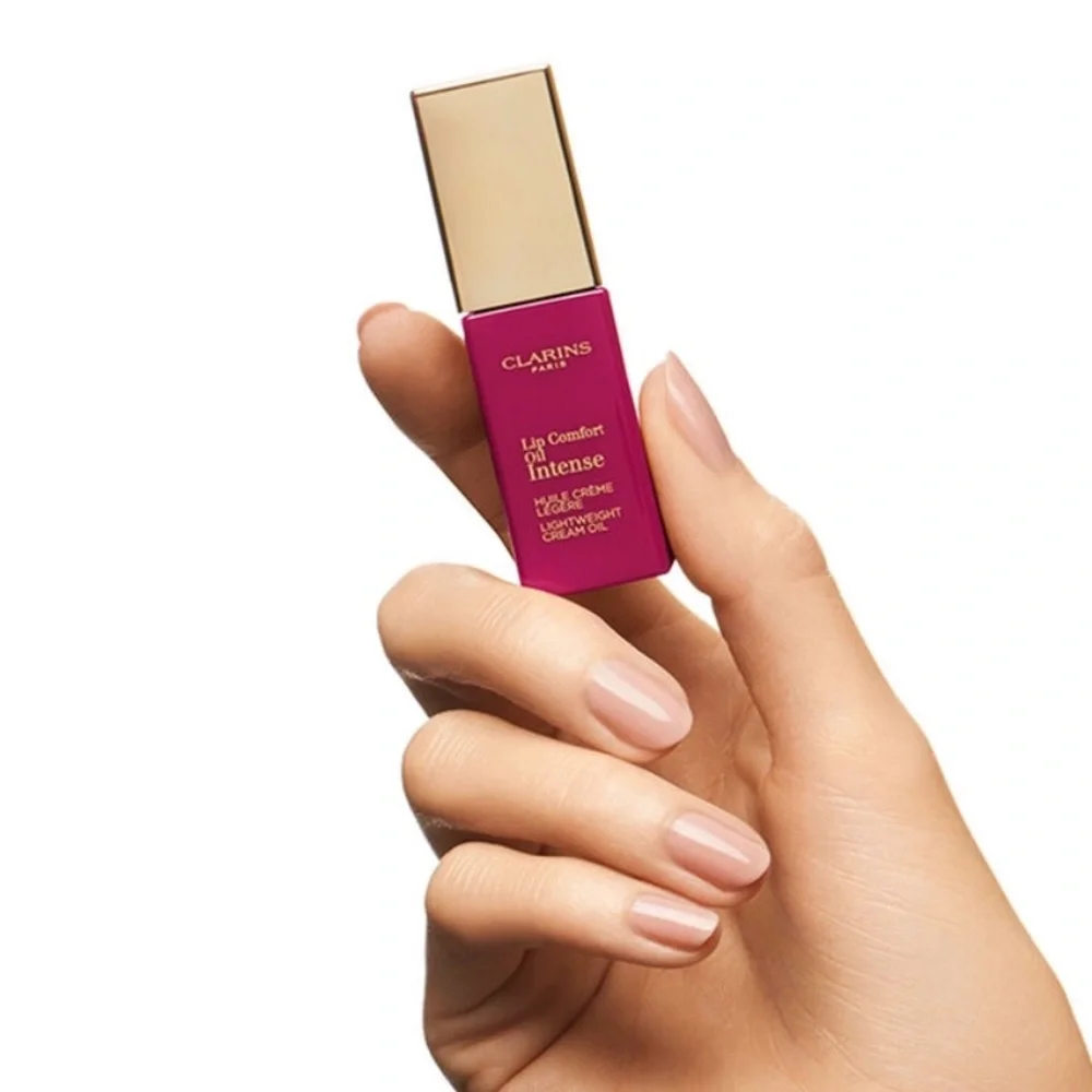 Clarins Paris Lip Comfort Oil Intense - Hydrating Lip Oil in Intense Plum 02